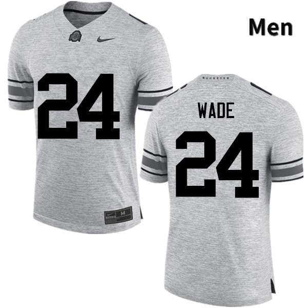 Ohio State Buckeyes Shaun Wade Men's #24 Gray Game Stitched College Football Jersey